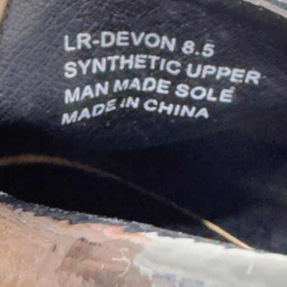 LONDON REBEL Devon Faux Patent Leather Loafers Womens Shoes Size 8.5M - Picture 10 of 15